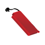 Bateria externa Pebble Pokket 1000mAh, tamanho micro chaveiro - Vermelho